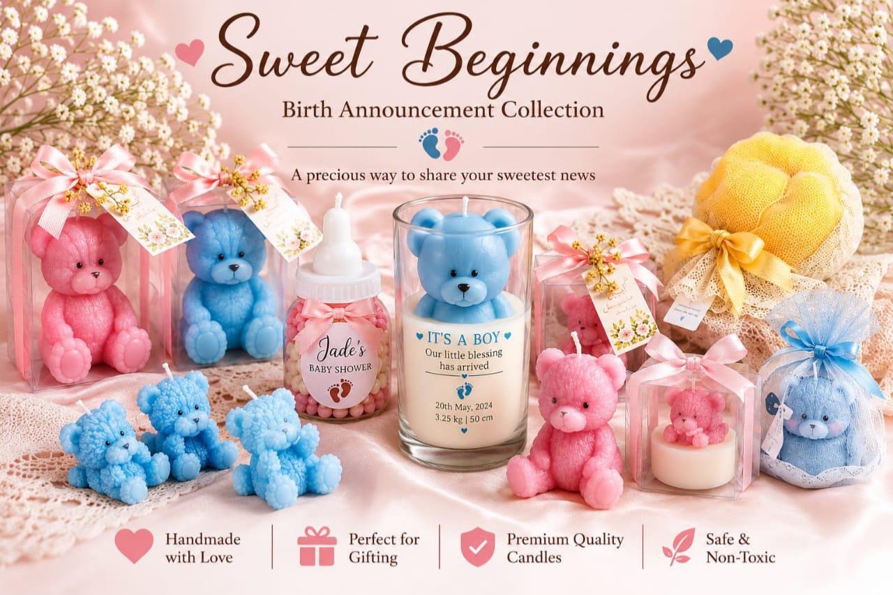 Birth Announcement Candles