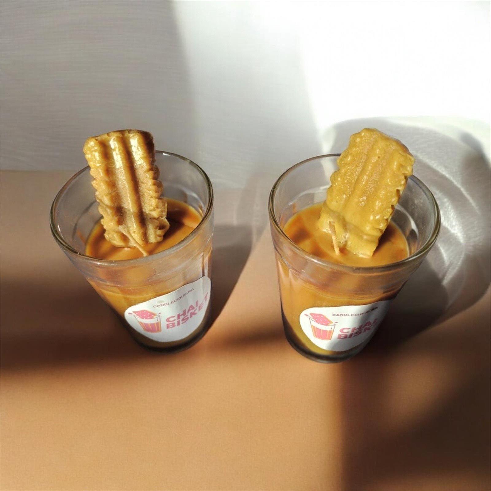Chai biscuit candle