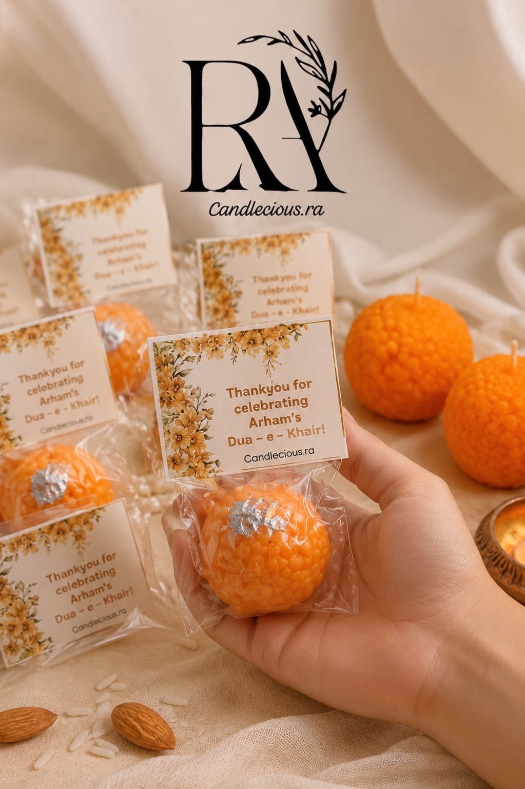 Laddo candles 