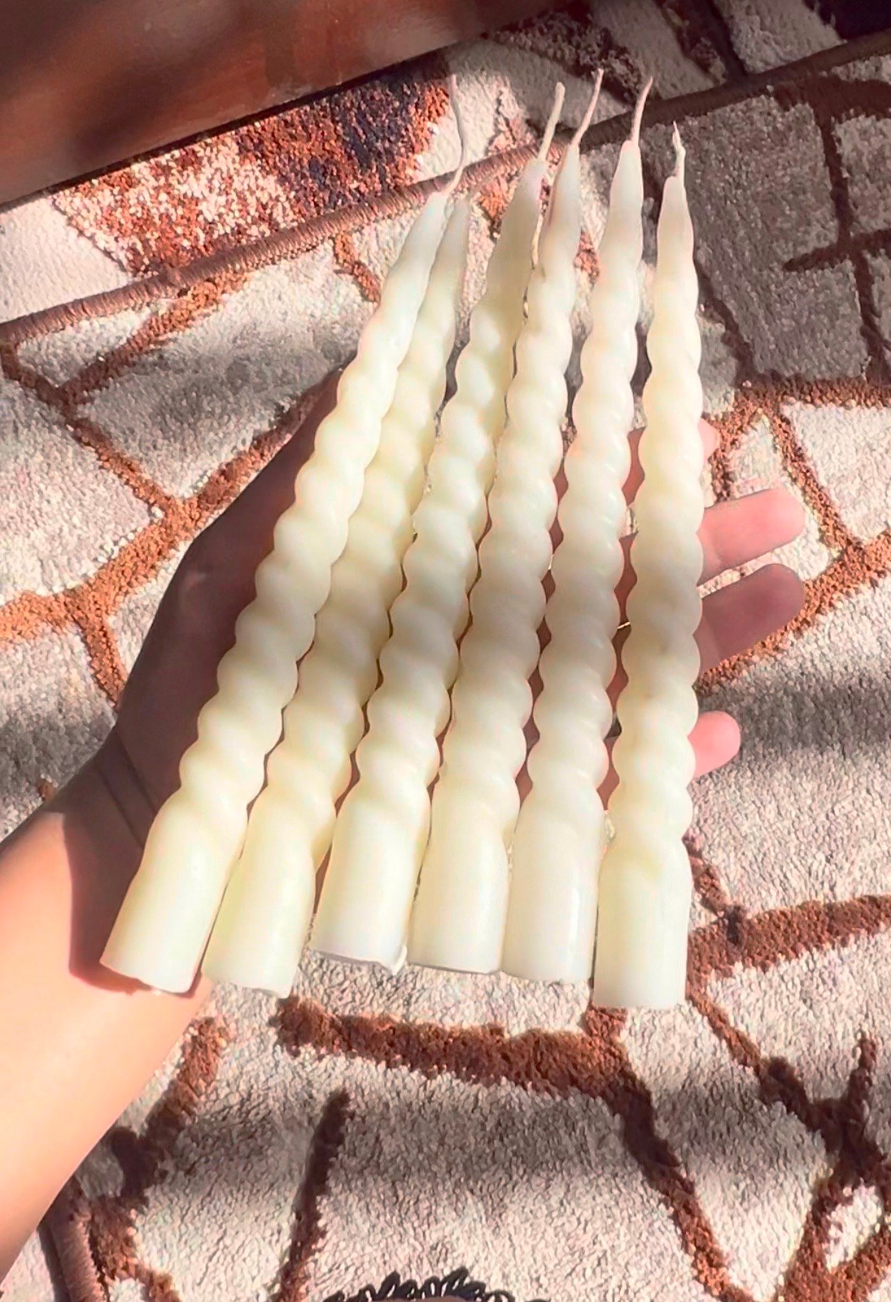 Spiral long candles