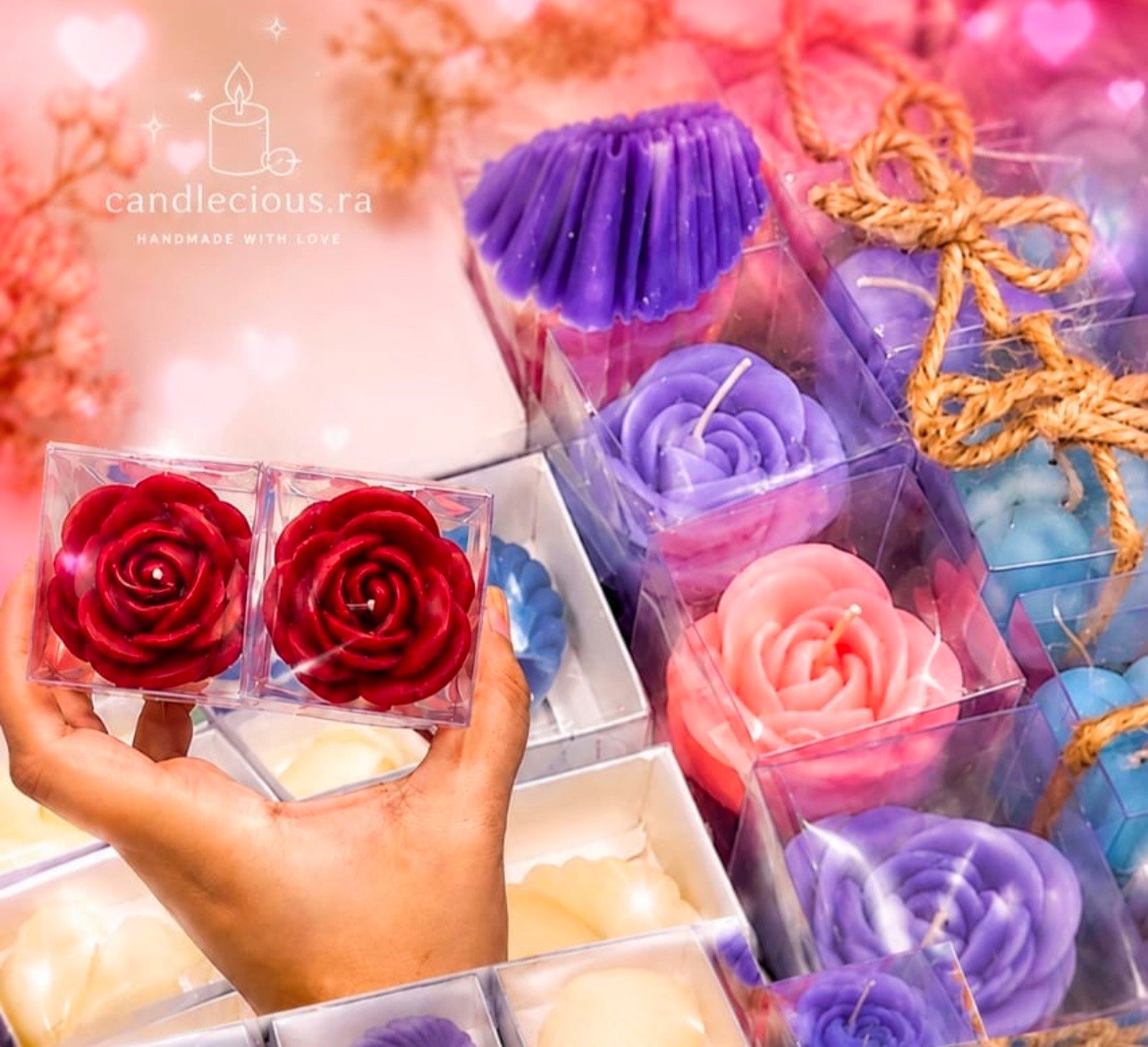 Rose candle