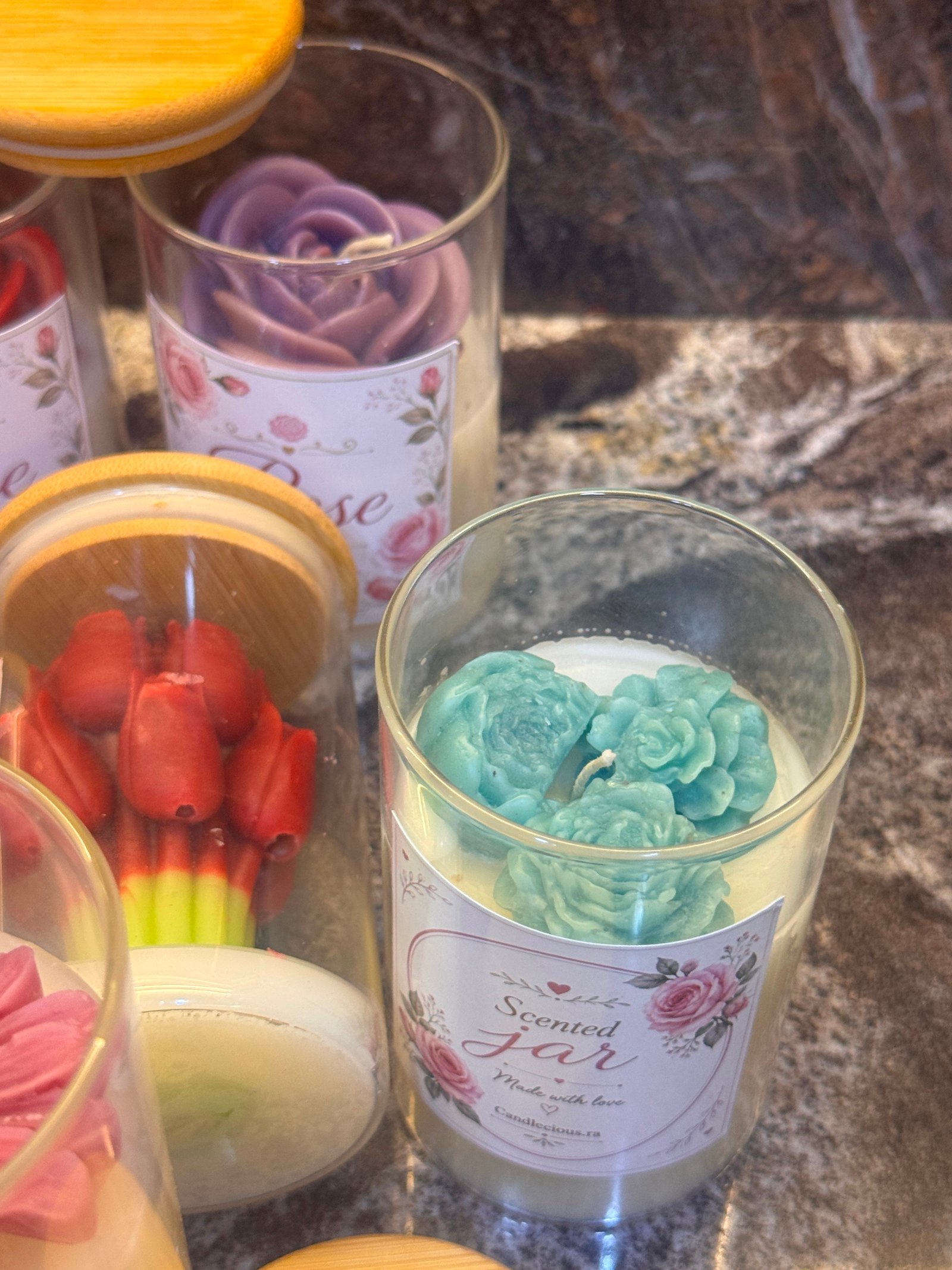 Floral flower jar